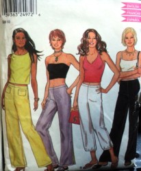 6085 NL LO RISER FLARE PANTS LENGTHS/WIDTHS PATTERN 6-16